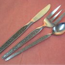 NATIONAL SEVITA SERVING FORK, ICED DRINK SPOON &KNIFE STAINLESS FLATWARE SILVERWARE
