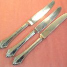 ONEIDA KENWOOD 3 PLACE KNIVES STAINLESS FLATWARE SILVERWARE