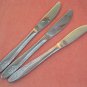 EARLY HARVEST WHEAT 3 KNIVES STAINLESS FLATWARE SILVERWARE