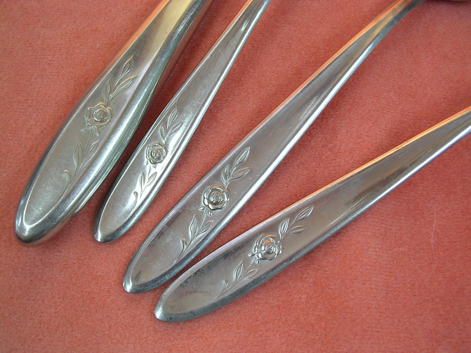 IMPERIAL DEL ROSE DELROSE 5pc CUSTOM STAINLESS FLATWARE SILVERWARE