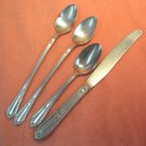INTERNATIONAL INDEPENDENCE 4pc STAINLESS FLATWARE SILVERWARE