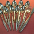 ONEIDA WOODMERE COMMUNITY 12pc STAINLESS FLATWARE SILVERWARE