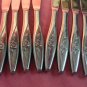 ONEIDA LASTING ROSE 8 KNIVES DELUXE STAINLESS FLATWARE SILVERWARE