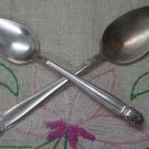 INTERNATIONAL HOLMES & EDWARDS DANISH PRINCESS 2 SPOONS 1938 SILVERPLATE FLATWARE SILVERWARE