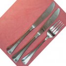 ROGERS CO COUNTRY SHELL FORK &2 KNIVES STAINLESS FLATWARE SILVERWARE