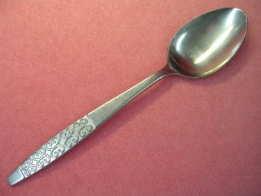 STANLEY ROBERTS ROMAN SCROLL CROWN TEASPOON STAINLESS FLATWARE SILVERWARE