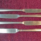 ROGERS Co HERALD 4 PLACE KNIVES STAINLESS FLATWARE SILVERWARE