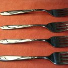 INTERNATIONAL GRACIOUS 5pc SILCO STAINLESS FLATWARE SILVERWARE