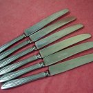 ALBERT PICK & CO. INC. 6 PLACE KNIVES STAINLESS FLATWARE SILVERWARE