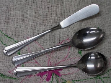 TOWLE COPLEY SPREADER TEA &SUGAR SPOON SUPREME STAINLESS FLATWARE SILVERWARE