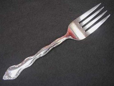 TOWLE ROSE CASCADE SERVING FORK STAINLESS FLATWARE SILVERWARE