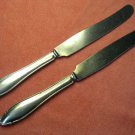 J AXEL JANSSON SWEDEN 2 PLACE KNIVES STAINLESS FLATWARE SILVERWARE