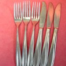 RIVIERA RIF 5 RIF5 3 FORKS &4 KNIVES STAINLESS FLATWARE SILVERWARE