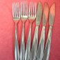 RIVIERA RIF 5 RIF5 3 FORKS &4 KNIVES STAINLESS FLATWARE SILVERWARE