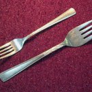 EKCO CAROLYN PLACE & SERVING FORKS ETERNA STAINLESS STEEL FLATWARE SILVERWARE