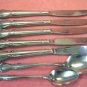 EKCO REGAL ROSE 2 SPOONS &6 KNIVES ETERNA STAINLESS STEEL FLATWARE SILVERWARE