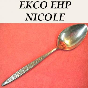 EKCO NICOLE TEASPOON EPH HOME PRODUCTS STAINLESS STEEL FLATWARE SILVERWARE