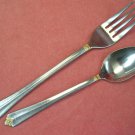 ONEIDA GOLDEN PUCCINI FORK & TEASPOON NORTHLAND STAINLESS STEEL FLATWARE SILVERWARE