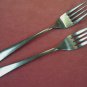 ONEIDA ONTARIO 2 PLACE FORKS NORTHLAND STAINLESS FLATWARE SILVERWARE