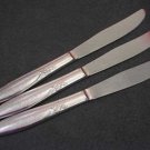 ONEIDA LTD OHS 88 OHS88 3 PLACE KNIVES STAINLESS FLATWARE SILVERWARE