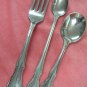 ONEIDA TODDLETIME YOUTH FORK &2 BABY SPOONS STAINLESS FLATWARE SILVERWARE