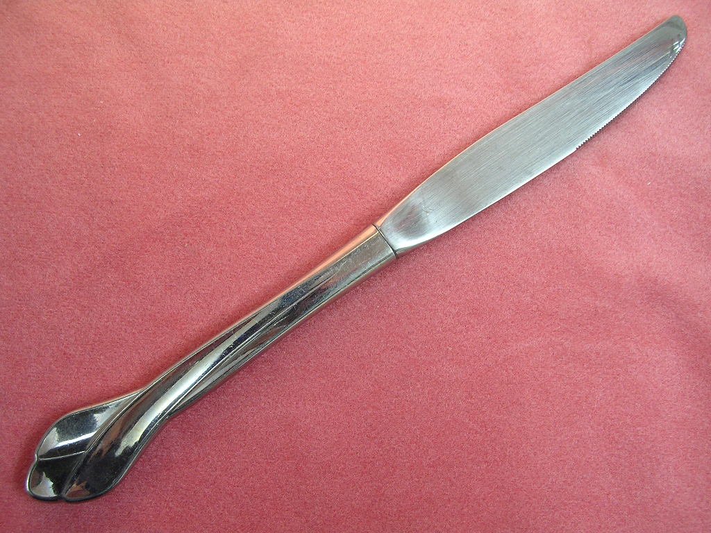 ONEIDA TRIBECA GLOSSY PLACE KNIFE STAINLESS FLATWARE SILVERWARE