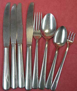 ONEIDA VALOR 9pc STAINLESS FLATWARE SILVERWARE