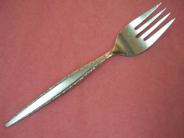 ONEIDA VENETIA SERVING FORK COMMUNITY STAINLESS FLATWARE SILVERWARE