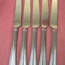 REED & BARTON MARIA LUCIA 5 KNIVES STAINLESS FLATWARE SILVERWARE