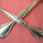 ONEIDA GLOSSY CANTATA SERVING FORK & PLACE SPOON COMMUNITY STAINLESS FLATWARE SILVERWARE