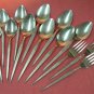 ONEIDA SHADOW WEAVE 13pc WEST BEND STAINLESS FLATWARE SILVERWARE