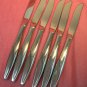 INTERNATIONAL REVELATION 6 KNIVES Wm ROGERS STAINLESS FLATWARE SILVERWARE