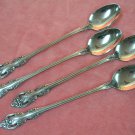 ONEIDA BRAHMS COMMUNITY 4 ICED DRINK SPOONS STAINLESS FLATWARE