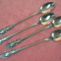 ONEIDA BRAHMS COMMUNITY 4 ICED DRINK SPOONS STAINLESS FLATWARE
