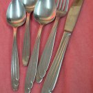 REED & BARTON ELISE FORK KNIFE &3 SPOONS SELECT STAINLESS FLATWARE SILVERWARE