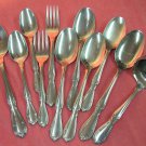 INTERNATIONAL VICTORIAN MANOR CHARMAINE 11pc STAINLESS FLATWARE SILVERWARE
