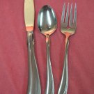 ONEIDA WHISPERING SAND 3pc LTD STAINLESS FLATWARE SILVERWARE