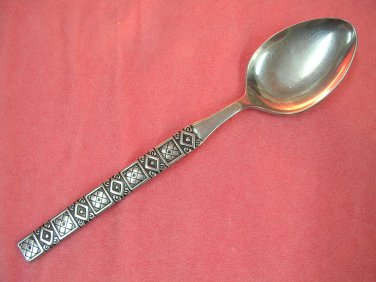 ONEIDA VEGAS SOLID SERVING SPOON NORTHLAND STAINLESS FLATWARE SILVERWARE