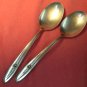 SEARS ROEBUCK PROVINCIAL ROSE 2 SERVING SPOONS TRADITION STAINLESS FLATWARE SILVERWARE
