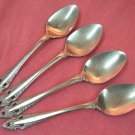 GORHAM PIERCED BAROQUE 4 TEASPOONS STAINLESS FLATWARE SILVERWARE
