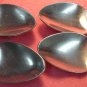 GORHAM PIERCED BAROQUE 4 TEASPOONS STAINLESS FLATWARE SILVERWARE