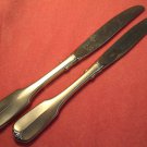 ONEIDA SATIN GLORIA 2 KNVES LTD WM A ROGERS PREMIER STAINLESS FLATWARE SILVERWARE