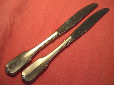 ONEIDA SATIN GLORIA 2 KNVES LTD WM A ROGERS PREMIER STAINLESS FLATWARE SILVERWARE