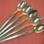 INTERNATIONAL OLD COLONY 5 ICED TEA SPOONS STAINLESS FLATWARE SILVERWARE