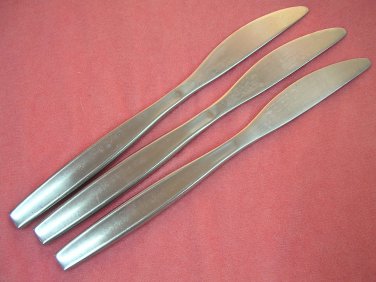 GOURMET SETTINGS LOFT SATIN GS 3 KNIVES STAINLESS FLATWARE SILVERWARE