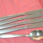 INTERNATIONAL CREATION 1 PLACE SPOON & 4 KNIVES STAINLESS FLATWARE SILVERWARE