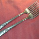 INTERNATIONAL INS 112 INS112 2 PLACE FORKS ROGERS CUTLERY STAINLESS FLATWARE SILVERWARE
