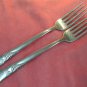 INTERNATIONAL INS 112 INS112 2 PLACE FORKS ROGERS CUTLERY STAINLESS FLATWARE SILVERWARE