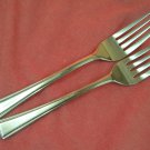 RETRONEAU ASCOT SALAD & PLACE FORKS STAINLESS FLATWARE SILVERWARE