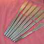 KALMAR DESIGN ITALY KLD 1 KLD1 SPREADER &6 KNIVES SATIN STAINLESS FLATWARE SILVERWARE